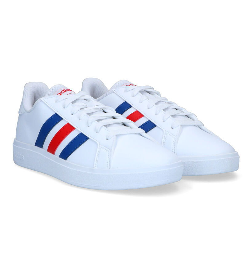 adidas Grand Court Base 2.0 Baskets basses en Noir pour hommes (357083) - pour semelles orthopédiques