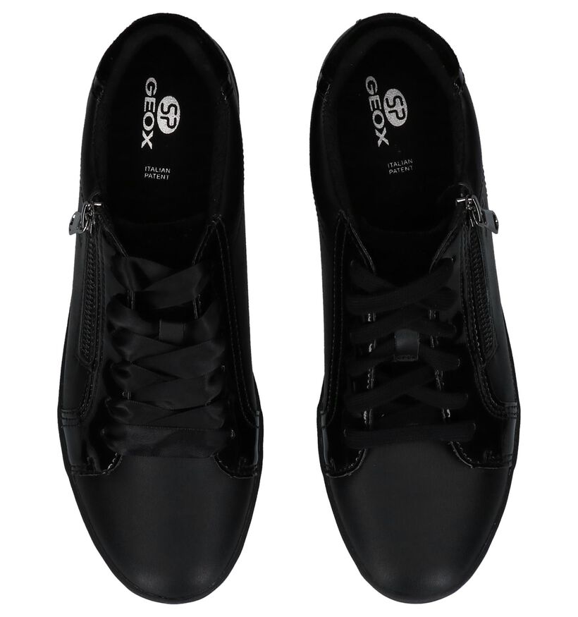 Zwarte Sneakers met Rits/Veter Geox Blomiee, Zwart, pdp
