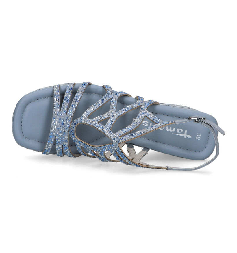 Tamaris Blauwe Sandalen met sleehak voor dames (325584)