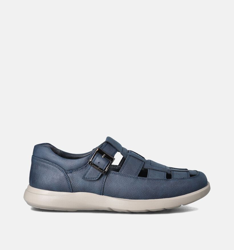 G-Comfort Blauwe Instappers voor Steunzolen voor heren (356040) - geschikt voor steunzolen