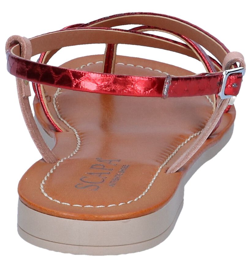 Oranje Sandalen Scapa in leer (246109)
