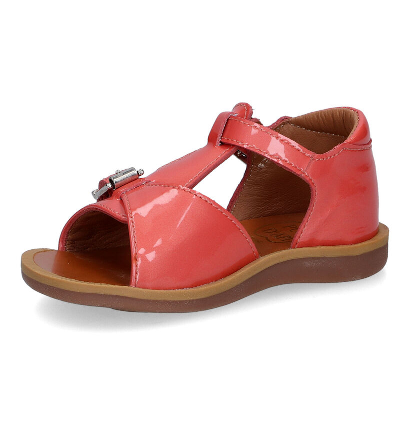 Pom d'Api Poppy Buckle Sandales en Rose pour filles (322871)