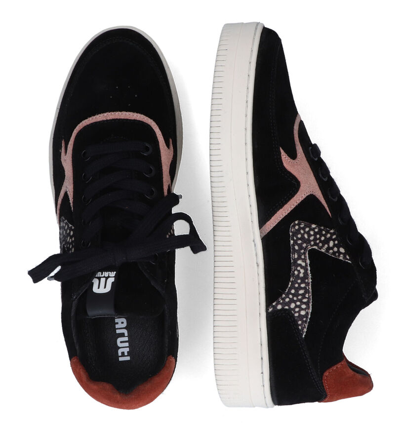 Maruti Mono Zwarte Sneakers voor dames (326905) - geschikt voor steunzolen