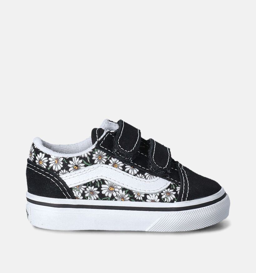 Vans Old Skool Baskets pour Bébé en Noir pour filles (351462)