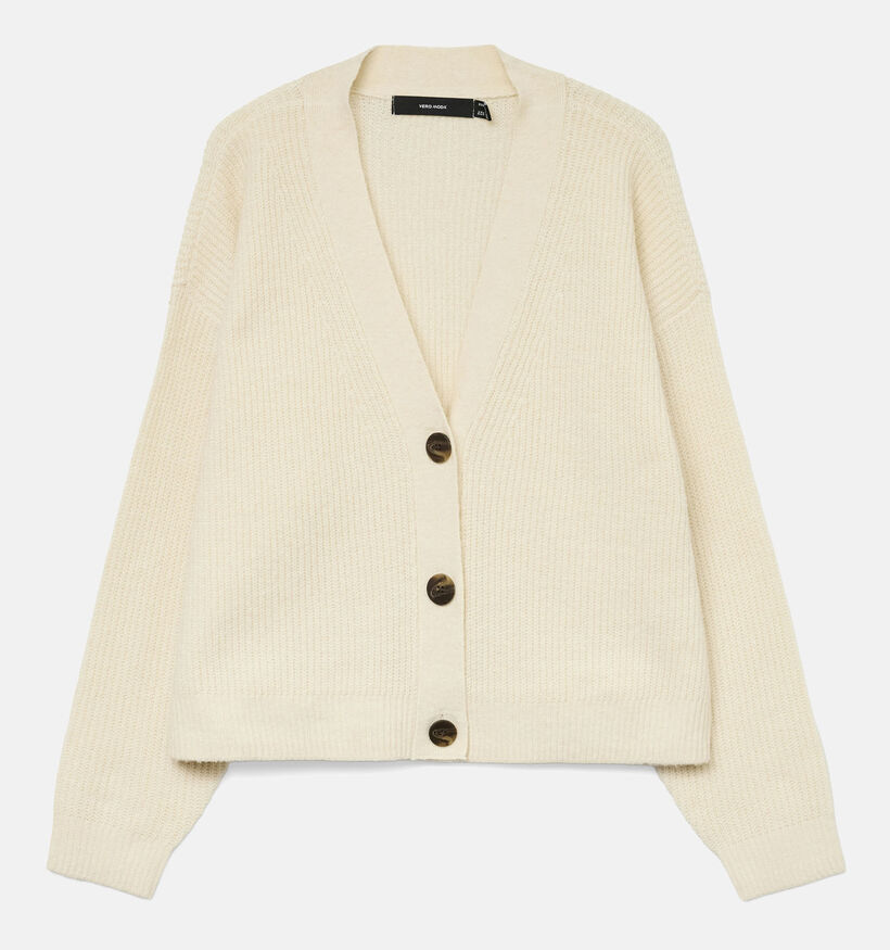 Vero Moda Aries V-Neck Gilet en Beige pour femmes (366109)