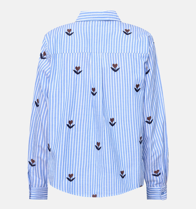 Sisters Point Ibisa Blouse en Bleu pour femmes (380830)