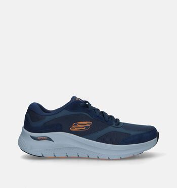 Skechers Arch Fit Low Baskets Bleu