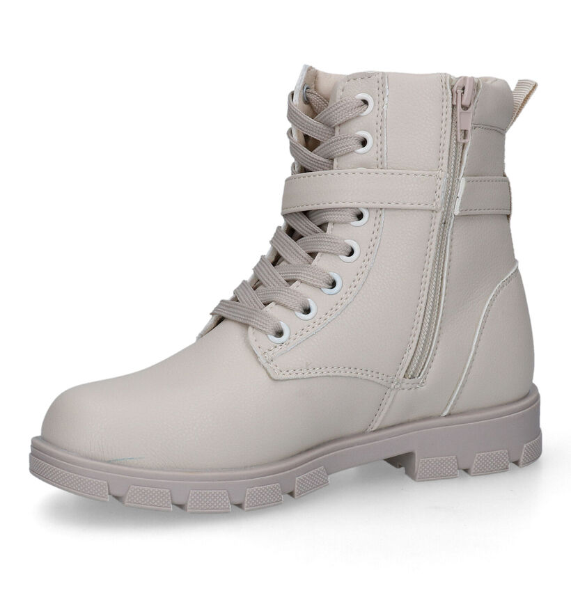 Milo & Mila Bottines robustes en Beige clair pour filles (313161)