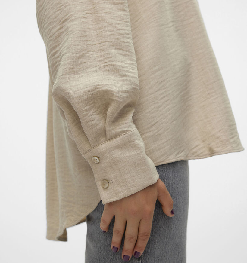 Vero Moda Melaney Queeny Blouse en Beige pour femmes (369438)