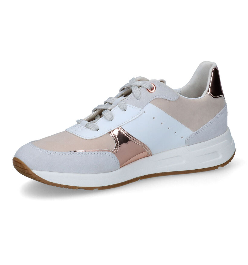 Geox Bulmya Beige Veterschoenen voor dames (311579) - geschikt voor steunzolen