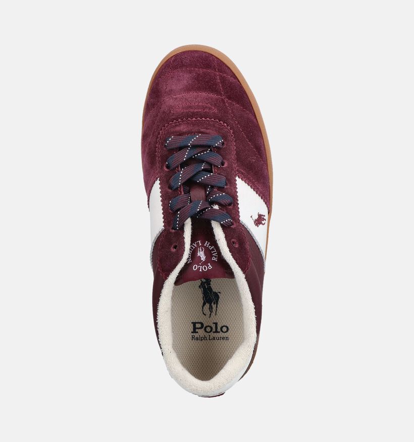 Polo Ralph Lauren Court Bordeaux Sneakers voor dames (377214) - geschikt voor steunzolen