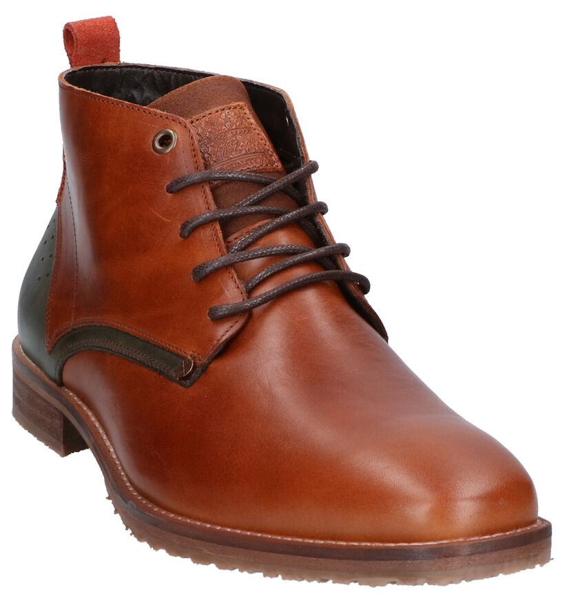 Bullboxer Bottines en Cognac en cuir (260613)