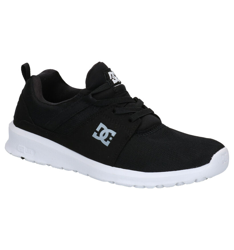 DC Shoes Heathrow Zwarte Sneakers in stof (285617)