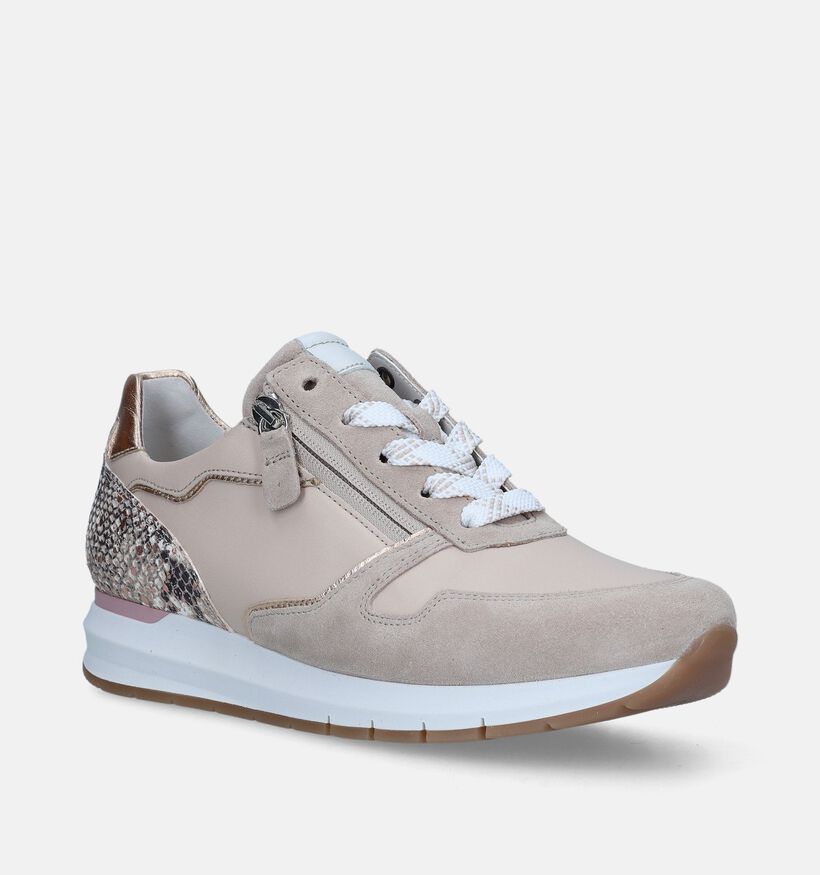 Gabor OptiFit Beige Sneakers voor dames (337957) - geschikt voor steunzolen