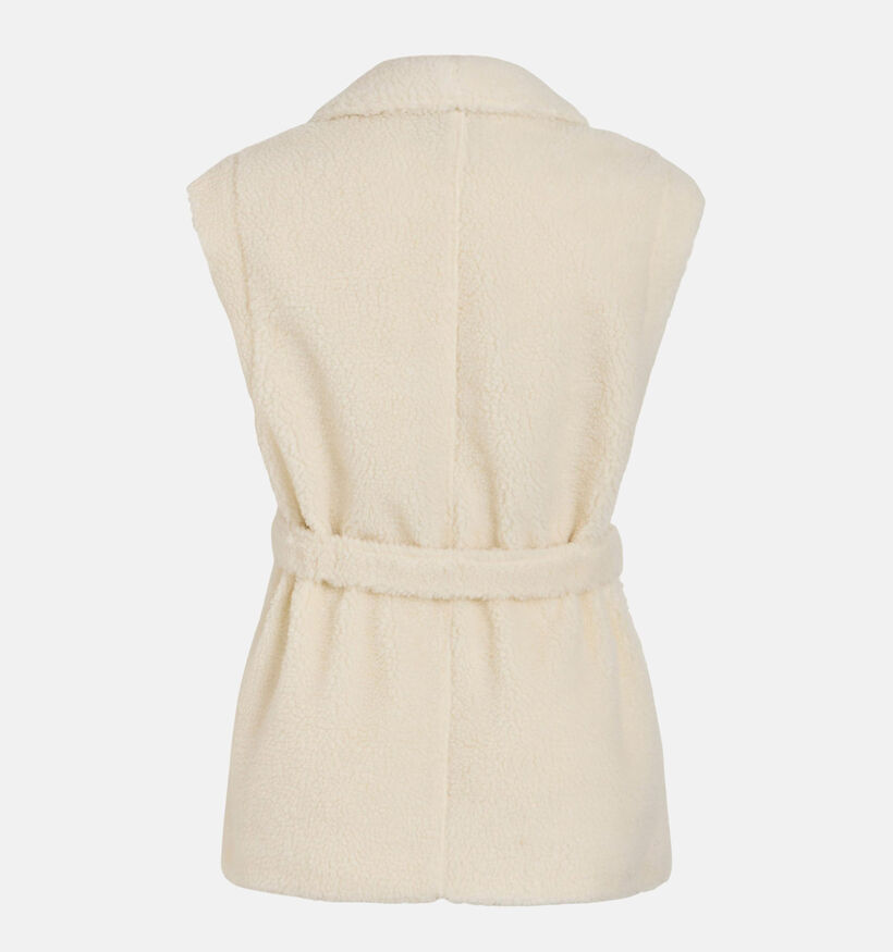 Vila Tina Beige Teddy Vest zonder mouwen voor dames (334677)