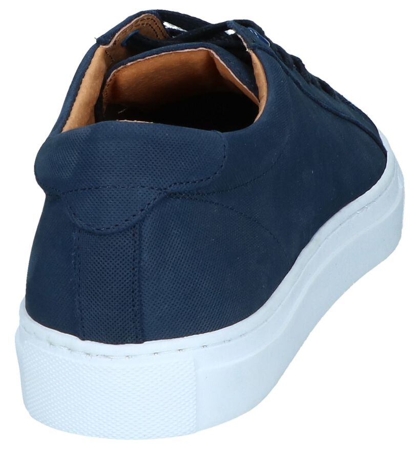 Borgo Sport Chaussures basses en Bleu foncé en cuir (247739)