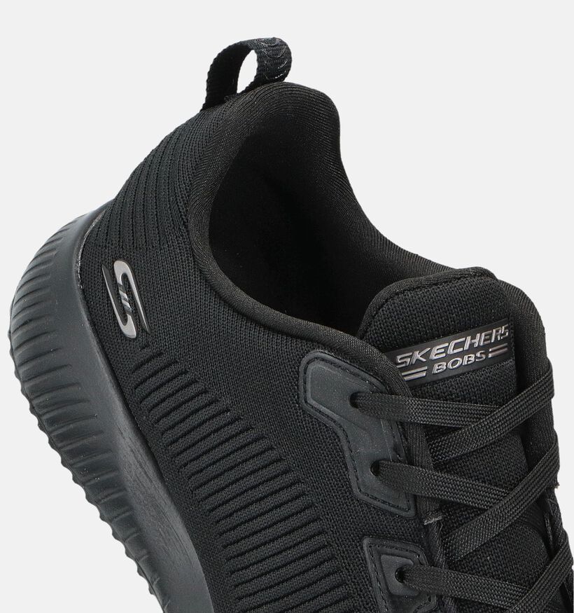 Skechers Bobs Squad Tough Talk Baskets en Noir pour femmes (361047) - pour semelles orthopédiques