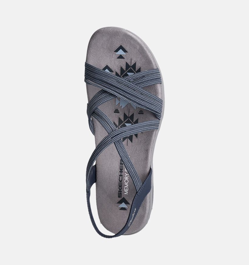Skechers Reggae Slim Turn It Up Sandales en Bleu pour femmes (354732)