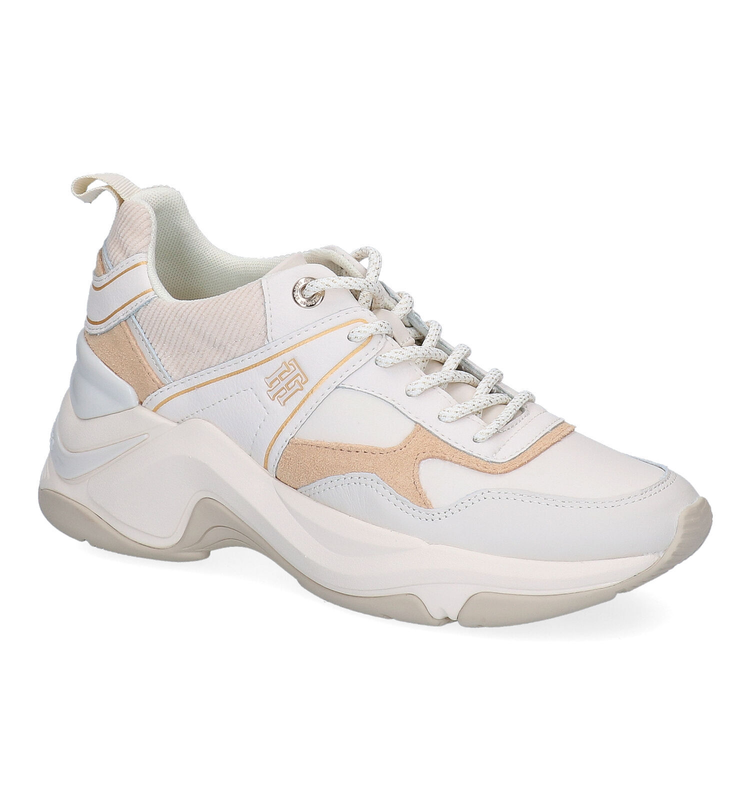 Tommy Hilfiger Baskets casual en cru Femmes Baskets en ligne