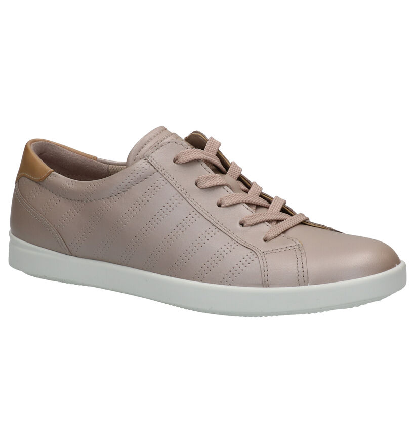 ECCO Leisure Chaussures à Lacets en Ecru en cuir (287317)