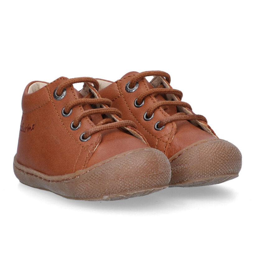 Naturino Cocoon Cognac Bottines voor jongens, meisjes (324034) - geschikt voor steunzolen