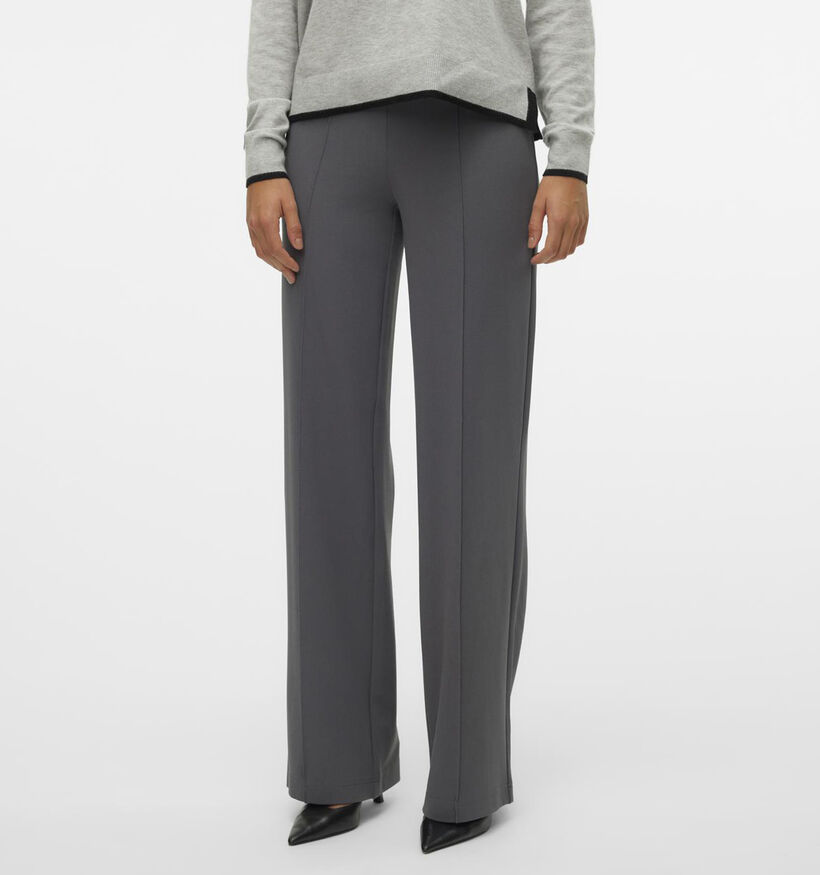 Vero Moda Becky Grijze Wijde broek L30 voor dames (344051)