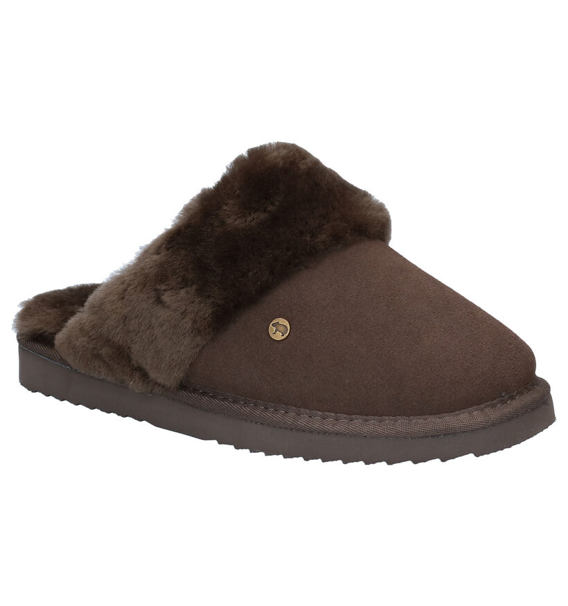 Warmbat Flurry Cognac Pantoffels voor dames (346207)