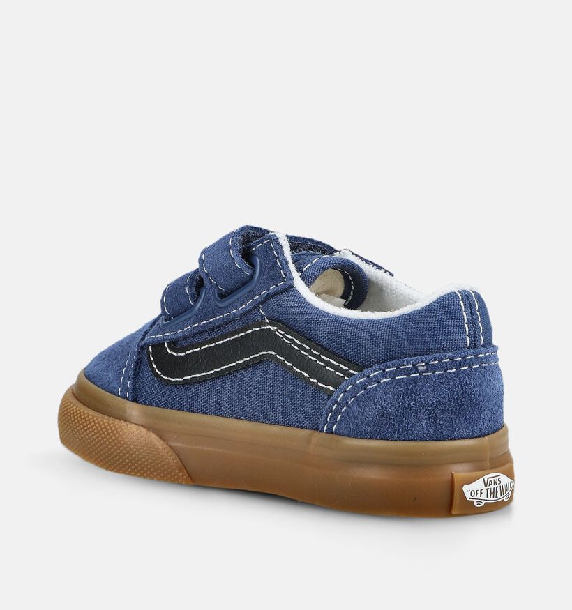 Vans Old Skool Donkerblauwe Babysneakers voor jongens (376407)