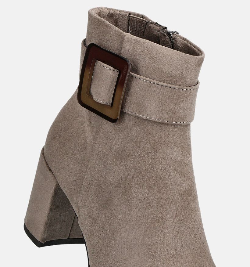 Marco Tozzi Taupe Enkellaarzen voor dames (362545)