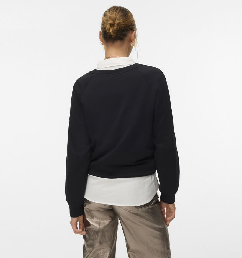 Vero Moda Heartley Sweatshirt en Noir pour femmes (365666)