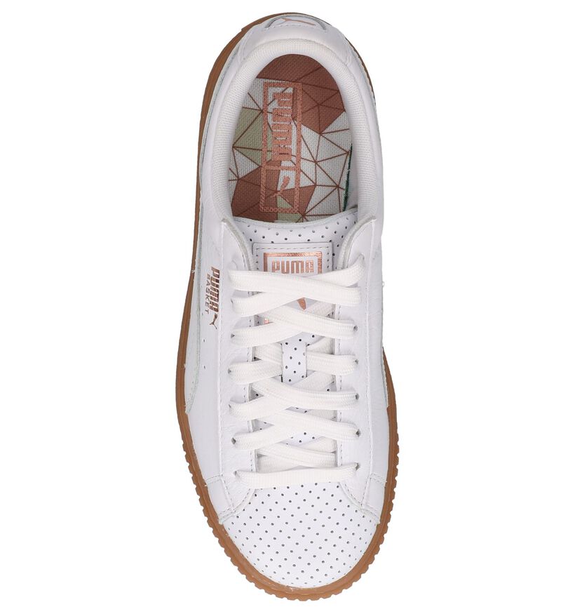 Basket Platform Baskets basses en Blanc en cuir (207267)