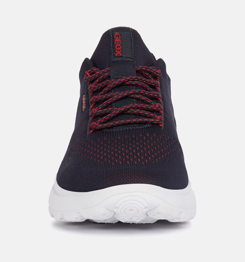 Geox Spherica Blauwe Veterschoenen voor heren (353835) - geschikt voor steunzolen