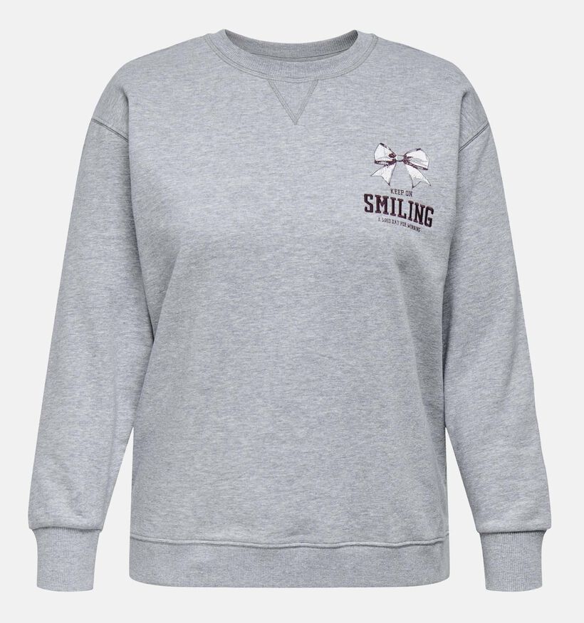 ONLY Carmakoma Iggy Sweatshirt en Gris pour femmes (371836)