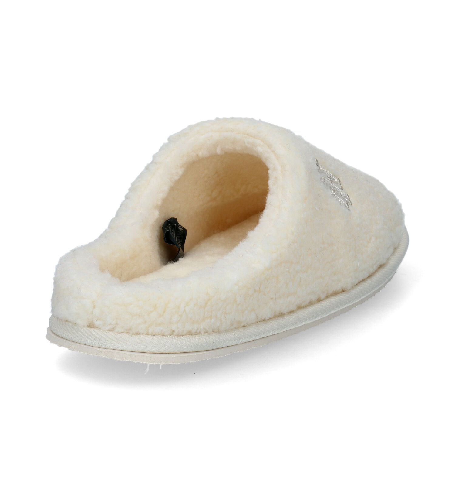 Tommy Hilfiger Monogram Shiny Home Ecru Pantoffels Dames Pantoffels Online op TORFS.BE