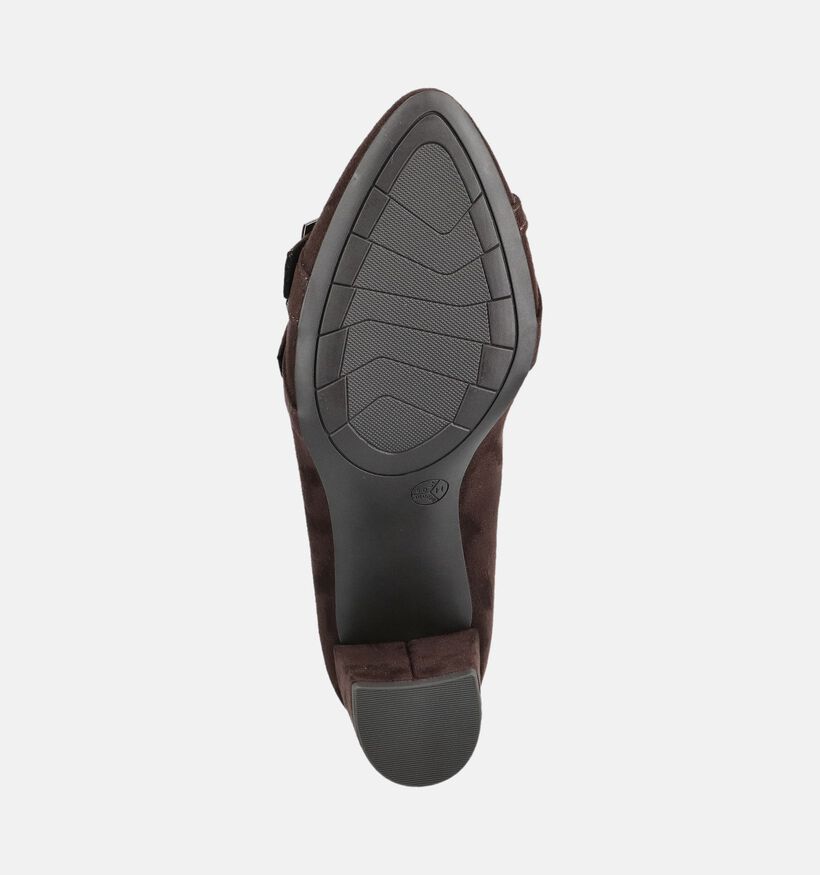 Jana Donkerbruine Enkelpumps voor dames (377082)