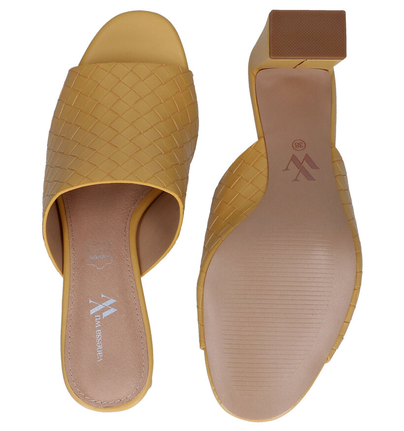 Vanessa Wu Nu-pieds à talons en Orange pour femmes (301410)