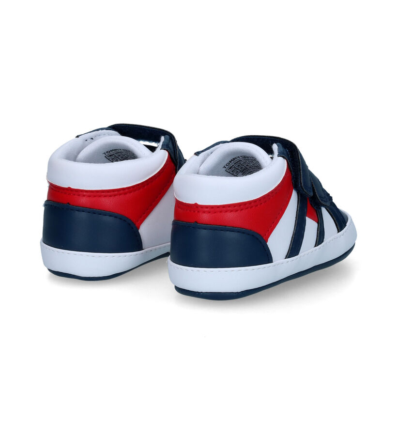 Tommy Hilfiger Wit/Blauwe Babysneakers voor jongens (314509)