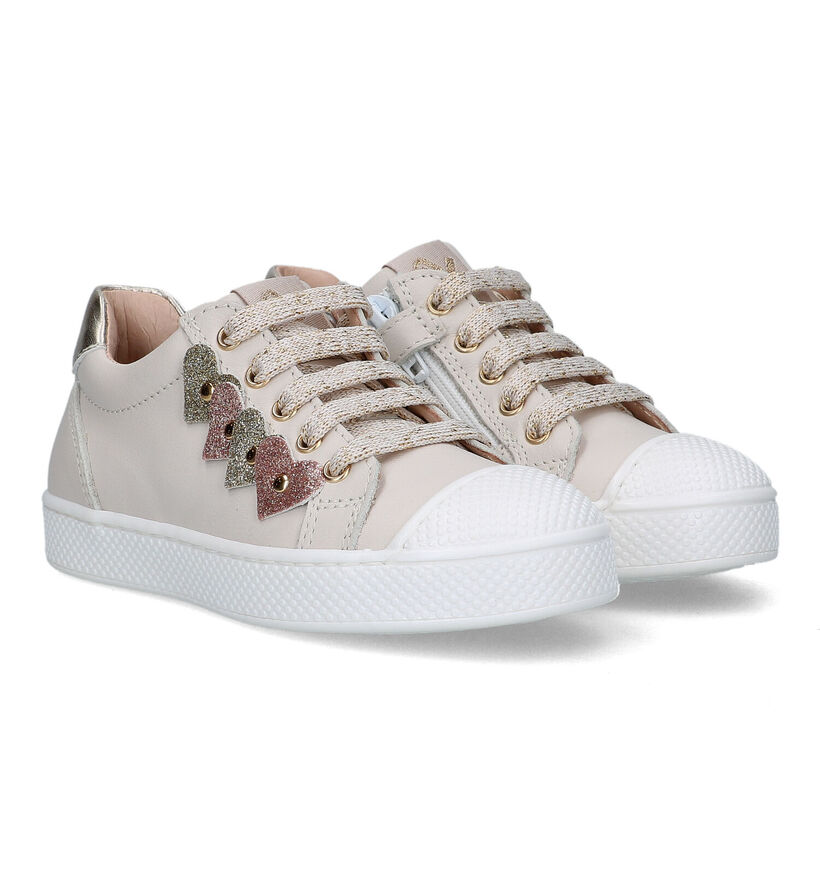 Lunella Ecru Sneakers voor meisjes (320175)