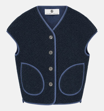Laurent David Vestes Blanc/Marron/Bleu