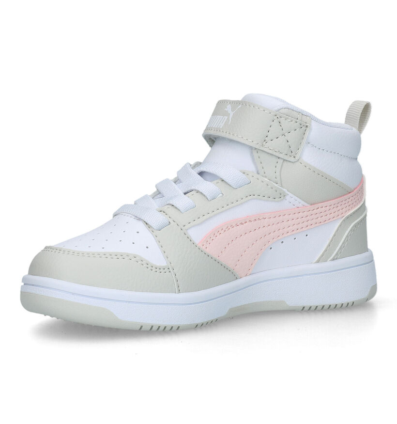 Puma Rebound V6 Witte Sneakers voor meisjes (326483)