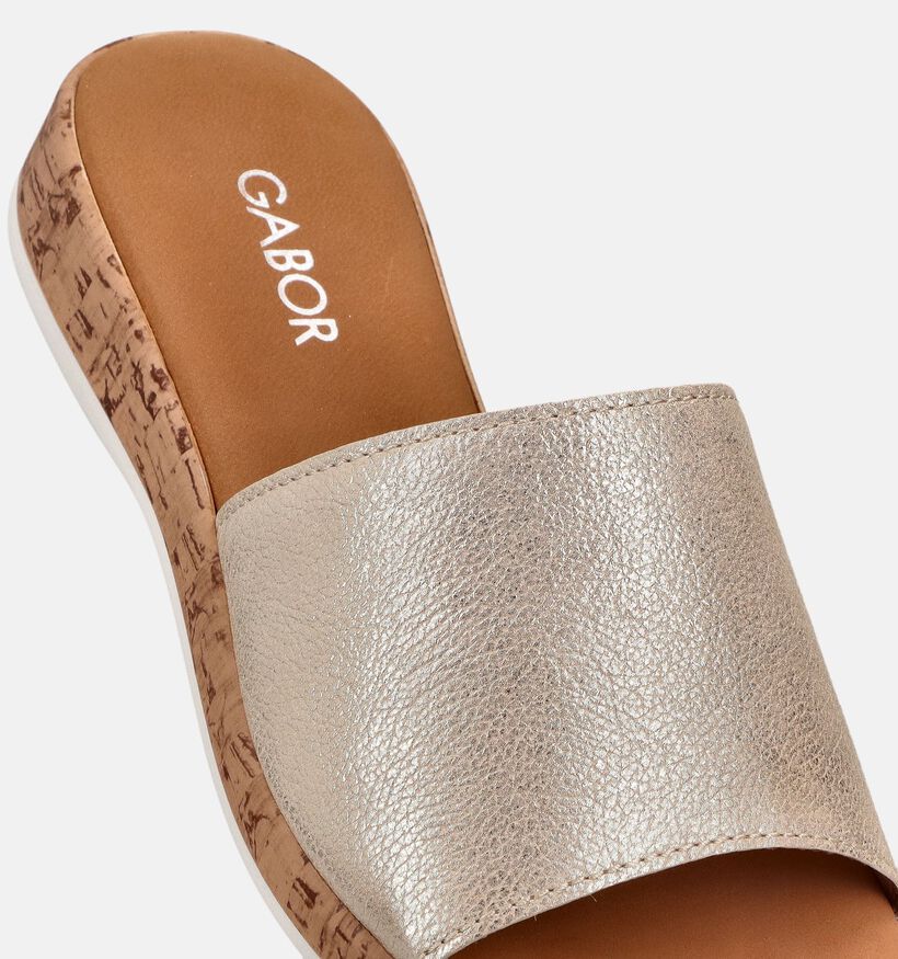 Gabor Comfort Nu-pieds plates en Beige pour femmes (371125)