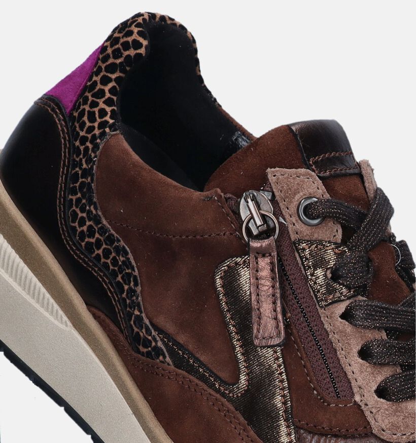 Gabor OptiFit Bruine Sneakers voor dames (344774) - geschikt voor steunzolen