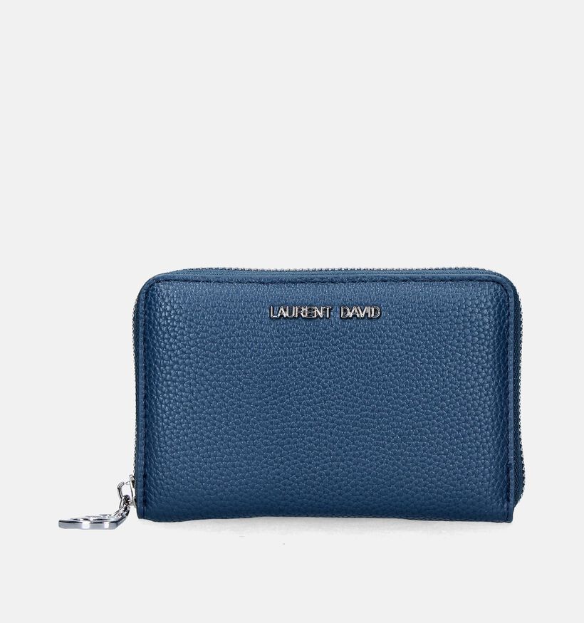 Laurent David Nos 001 Porte-monnaie zippé en Bleu pour femmes (351293)