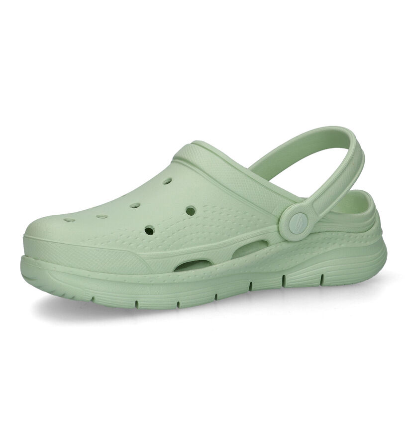 Skechers Foamies Arch Fit Nu-pieds en Noir pour femmes (321481)