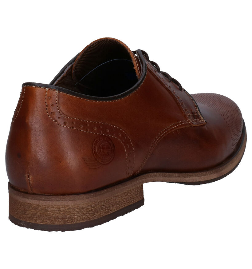 Bullboxer Cognac Geklede Veterschoenen in leer (281296)