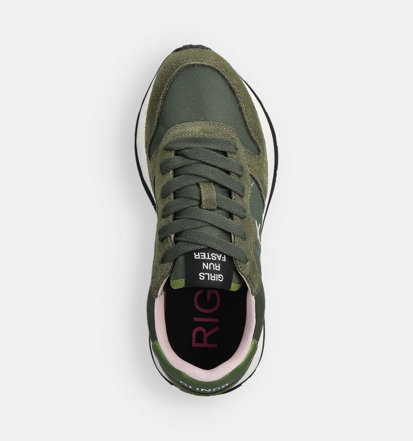 Sun68 Ally Solid Nylon Groene Sneakers voor dames (361895) - geschikt voor steunzolen