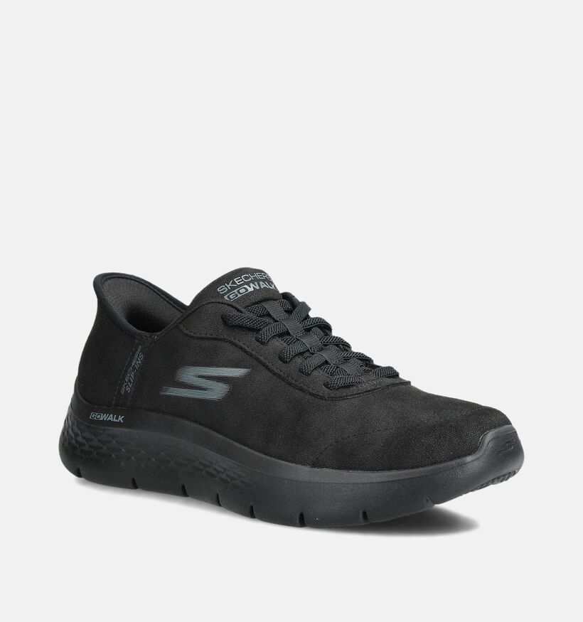 Skechers Go Walk Flex Mali Zwarte Slip-in Sneakers voor dames (360892)
