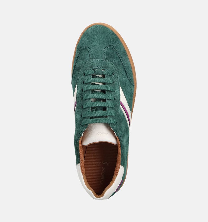 Geox Meleda Groene Sneakers voor dames (360139) - geschikt voor steunzolen