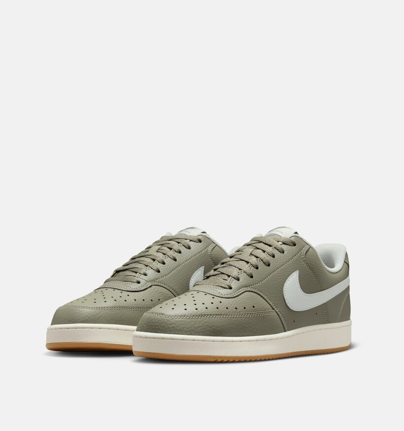 Nike Court Vision Low Groene/Kaki Sneakers voor heren (359789) - geschikt voor steunzolen