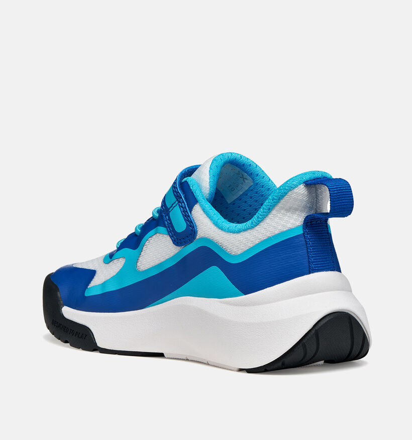 Geox Pro-Ran Baskets en Bleu pour gar&ccedil;ons (370153) - pour semelles orthop&eacute;diques